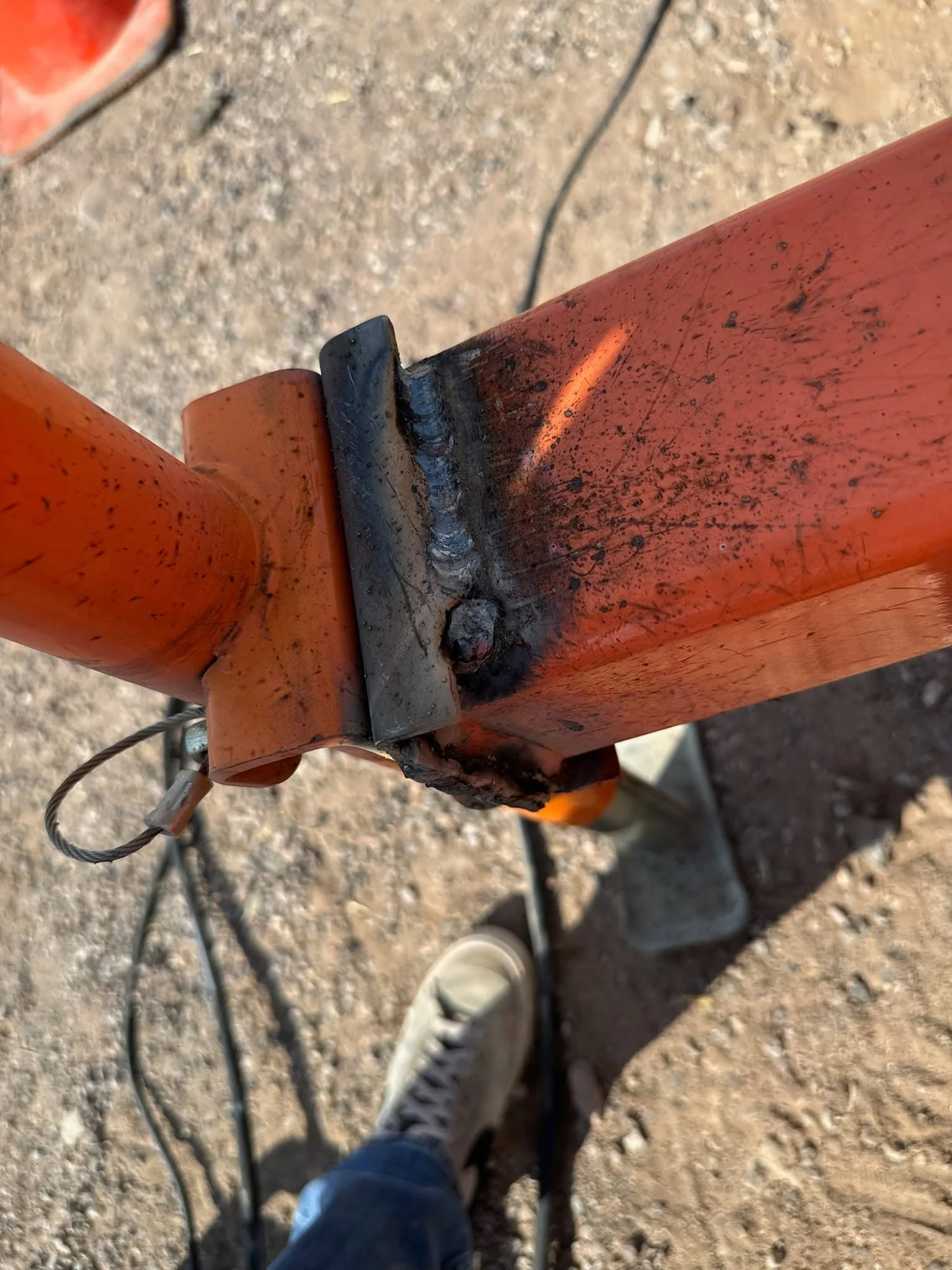 Welded repair work on industrial equipment